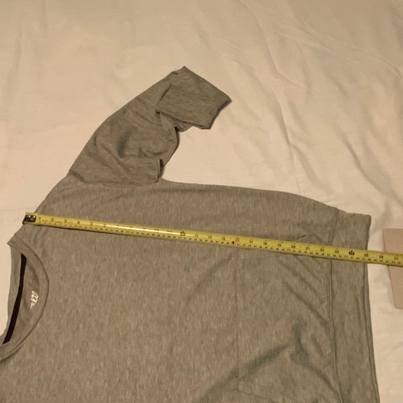 Heather-Green Lightweight Long Sleeve Kangaroo Pocket Shirt - Picture 9 of 11